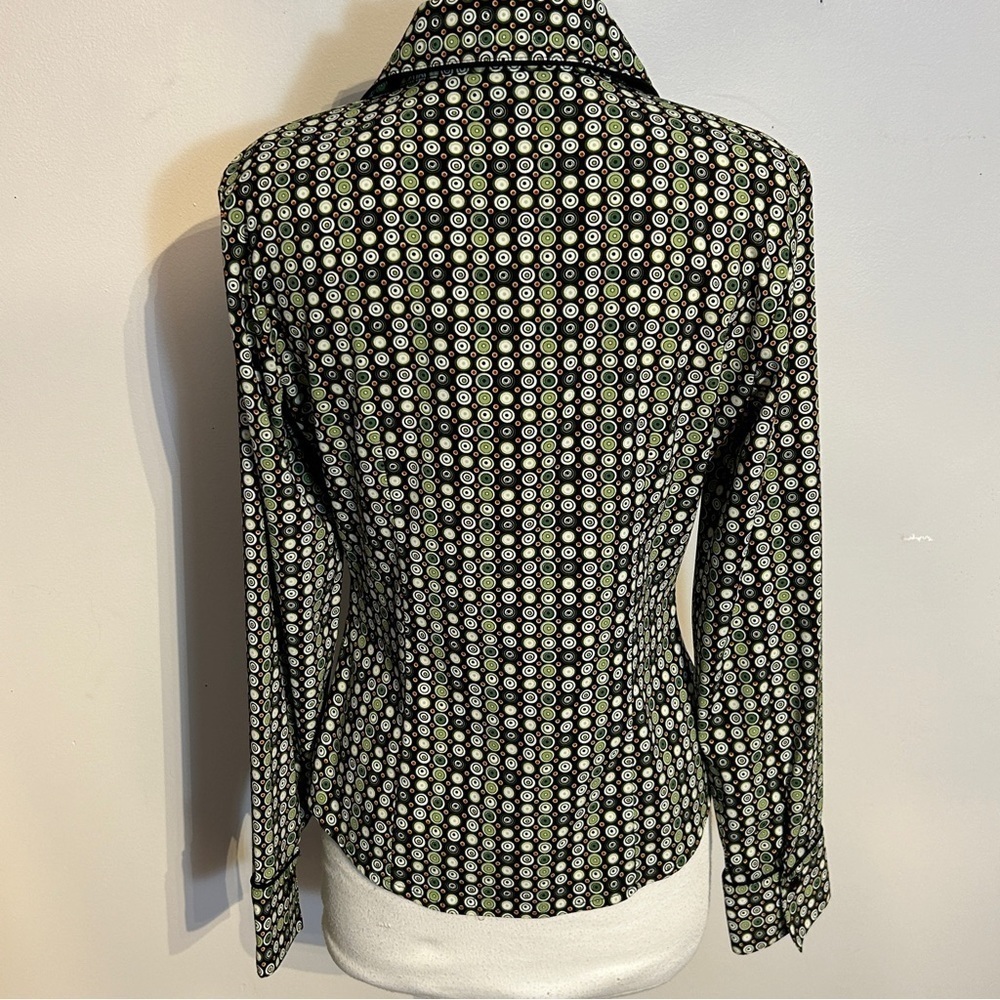 Button up blouse in Mod pattern size S - Picture 4 of 9